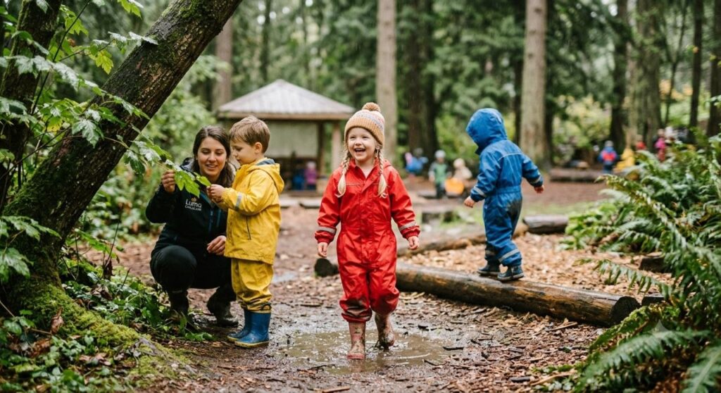 early childhood education in Vancouver outdoor nature walk