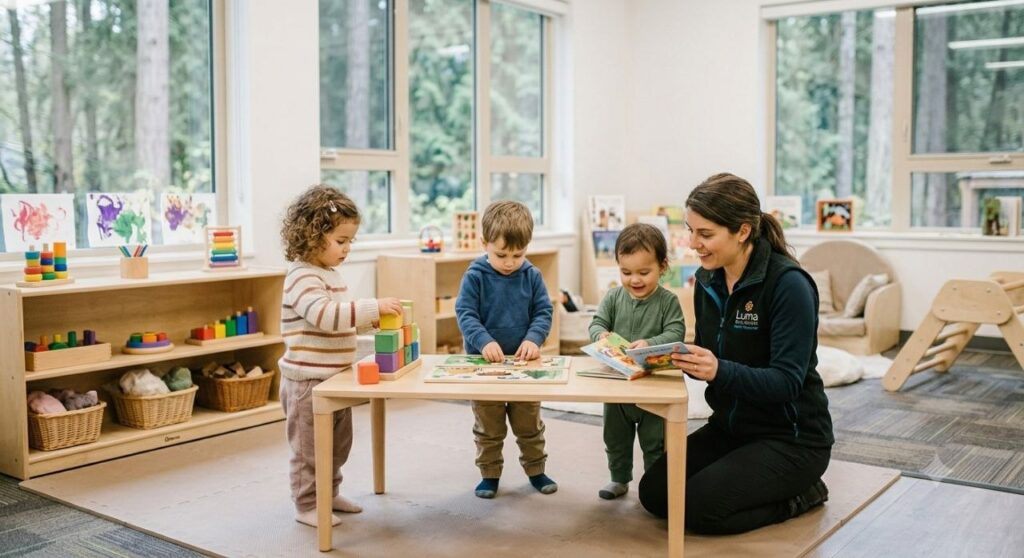 toddler childcare in North Vancouver indoor play area