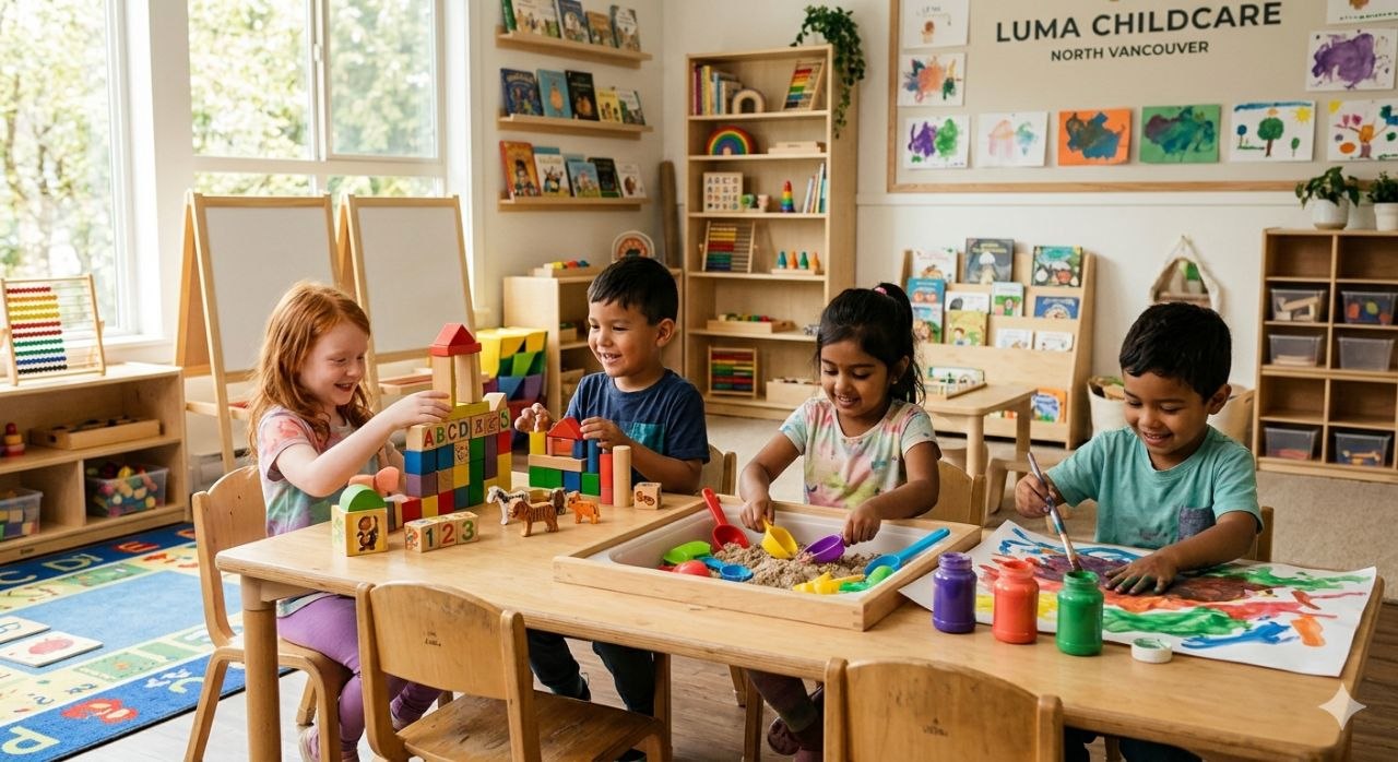 High-quality preschool learning activities for children at Luma Childcare