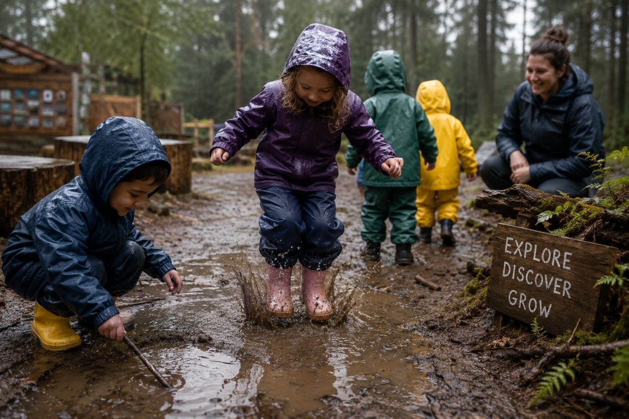 outdoor play in BC childcare